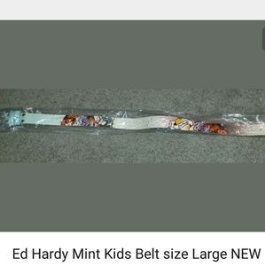 Ed Hardy kids belt size Large. New with tags